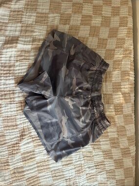 Athleta Girls' Gray Camo Active Shorts